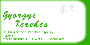 gyorgyi kerekes business card